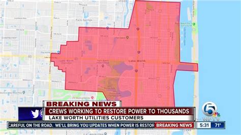 lake worth utilities power outage.